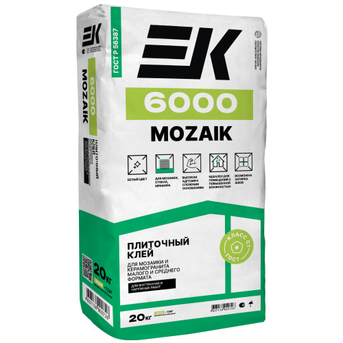 Клей для мозаики ЕК 6000 MOZAIK (20кг)
