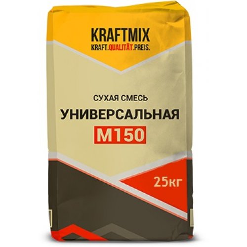 Цементно-песчаная смесь М-150 KRAFTMIX (25 кг)