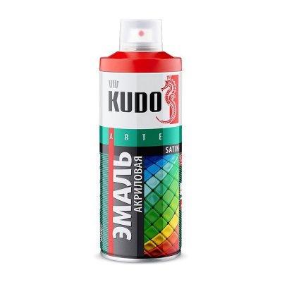 Эмаль аэрозольная Kudo KU-1016 универсальная темно-серая (0,52 л)