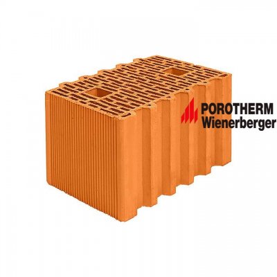 Керамический поризованный блок Porotherm 38 Wienerberger