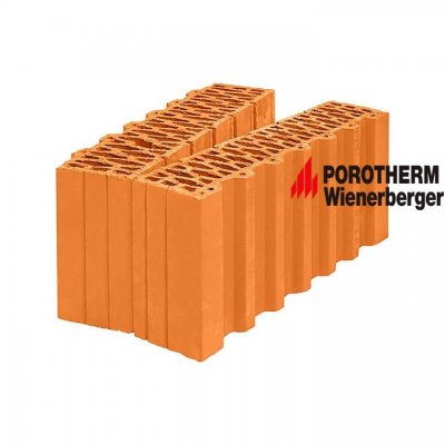 Керамический поризованный доборный блок Porotherm 44 1/2 Wienerberger