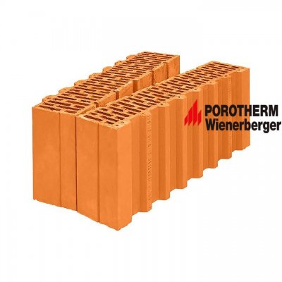 Керамический поризованный доборный блок Porotherm 51 1/2 Wienerberger