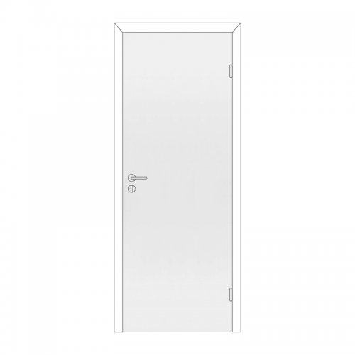 Полотно дверное Olovi, глухое, белое, с/п, с/ф (М8 745х2050 мм)