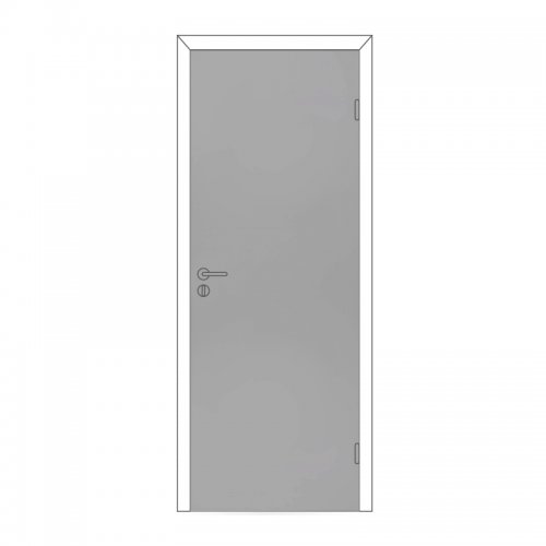 Полотно дверное Olovi, глухое, серое RAL7040, с/п, с/ф (М9 845х2050 мм)